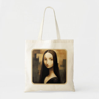 Een Mona Lisa opnieuw bedacht, een klassieker maar Tote Bag
