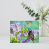 Een monarchvlinder | Danaus Plexippus Briefkaart (Staand voorkant)