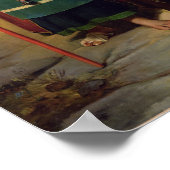 Een monnik die een pelgrim helpt poster (Hoek)