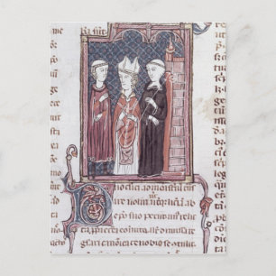 Een monnik, een Bischop en een Abt Briefkaart