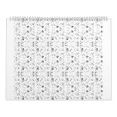 Een monochromatisch ontwerp met een veelheid aan kalender (Hoes)