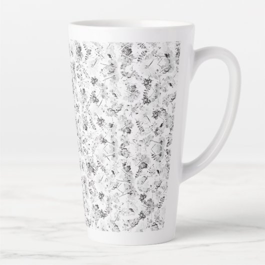 Een monochromatisch ontwerp met een veelheid aan latte mok (Rechts)