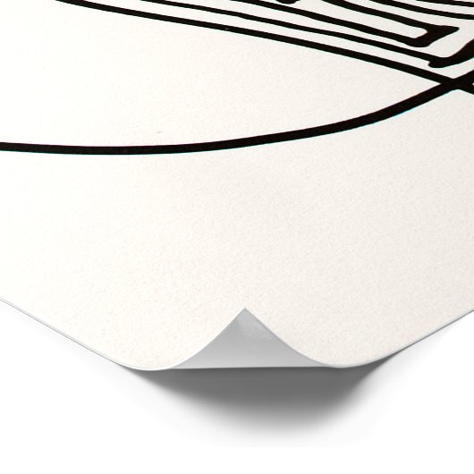 Een monochrome abstracte pen en inktschets; onrege poster (Hoek)