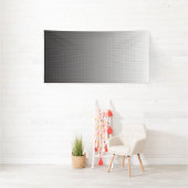 Een monochroom afbeelding met een gedetailleerd pa spandoek (Insitu)