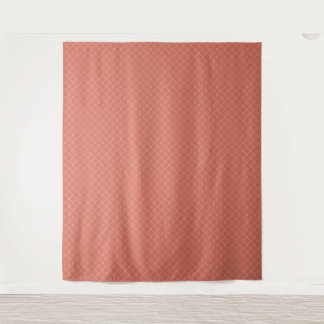Een monochroom donkeroranje klein geometrisch patr wandkleed