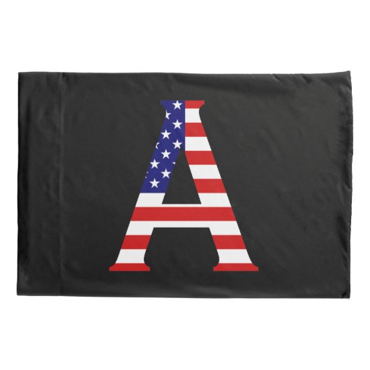 Een monogram bedekt met een pcnt van de Amerikaans Kussensloop (Achterkant)