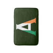 Een monogram bedekt met Ierse vlag bmcnt Badmat (Voorkant Verticaal)
