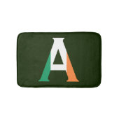 Een monogram bedekt met Ierse vlag bmcnt Badmat (Voorkant)