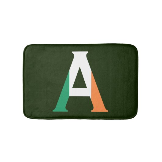 Een monogram bedekt met Ierse vlag bmcnt Badmat (Voorkant)