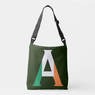Een monogram bedekt met Ierse vlag cbbcnt Crossbody Tas