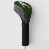 Een monogram bedekt met Ierse vlag dcnt Golfheadcover (Schuin)