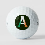 Een monogram bedekt met Ierse vlag tmtp5 gbcnt Golfballen (Voorkant)