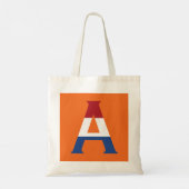 Een monogram bedekt met NLD-vlag op of btcnt Tote Bag (Achterkant)