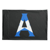 Een monogram bedekt met Schotse vlag pcnt Kussensloop (Achterkant)