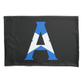 Een monogram bedekt met Schotse vlag pcnt Kussensloop (Voorkant)