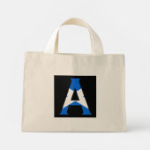 Een monogram bedekt met Schotse vlag tcnt Mini Tote Bag (Achterkant)