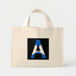 Een monogram bedekt met Schotse vlag tcnt Mini Tote Bag