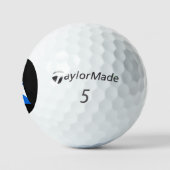 Een monogram bedekt met Schotse vlag tmtp5 gbcnt Golfballen (Logo)