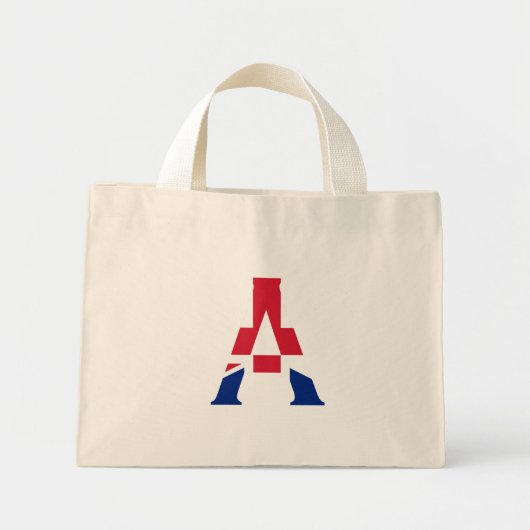 Een monogram bedekt met Union Jack Flag tcnt Mini Tote Bag (Voorkant)