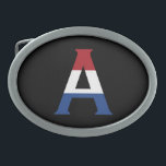 Een monogram bedekt op NLD Vlag op bk bbt Gesp<br><div class="desc">Een monogram afgebeeld op de Nederlandse vlag op het ontwerp van de zwarte gordel © Trinkets and Devices 2022 - AHP Design. Alle rechten voorbehouden.</div>
