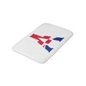 Een monogram bedekt op Union Jack Flag bmt Badmat (Gekanteld)