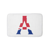 Een monogram bedekt op Union Jack Flag bmt Badmat (Voorkant)