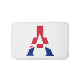 Een monogram bedekt op Union Jack Flag bmt Badmat