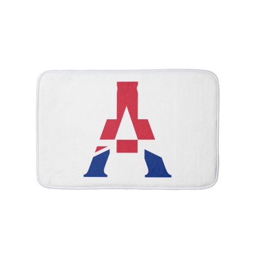 Een monogram bedekt op Union Jack Flag bmt Badmat (Voorkant)