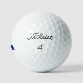 Een monogram bedekt op Union Jack Flag tpv1 gbcnt Golfballen (Logo)