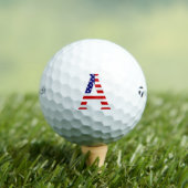 Een monogram bedekt op USA Flag tmtp5 gbcnt Golfballen (Insitu Shirt)