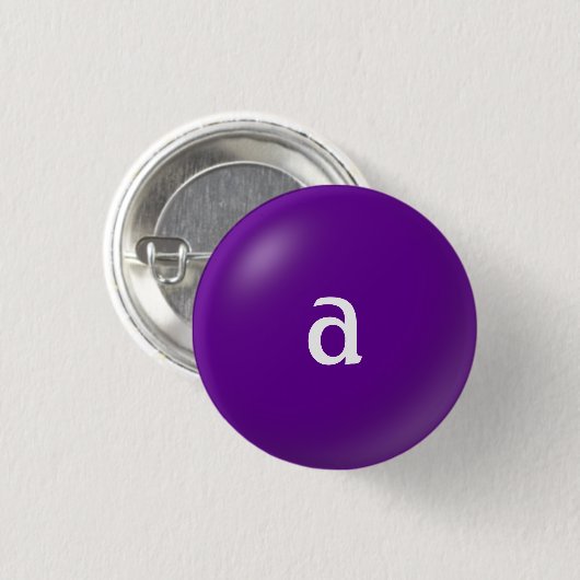 Een Monogram Button (Voorkant /achterkant)