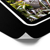 Een monogram Creëer Uw Ewn 6 Foto Collage Black Poster (Hoek)