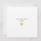 Een monogram dank je wel kaart (Achterkant)