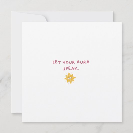 Een monogram dank je wel kaart (Achterkant)