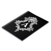 Een monogram initiaal notitieboek (Linkerzijde)