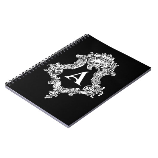 Een monogram initiaal notitieboek (Linkerzijde)