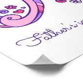 Een monogram kunst Abigail meisjesnaam betekenis p Poster (Hoek)