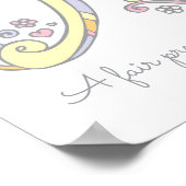 Een monogram kunst Alanah meisjes naam poster (Hoek)