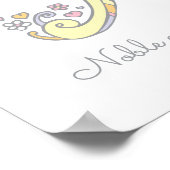 Een monogram kunst Alicia meisjes noemen poster (Hoek)