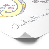 Een monogram kunst Amelia meisjes noemen het poste Poster (Hoek)