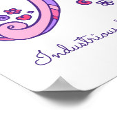 Een monogram kunst Amélie meisjes naam poster (Hoek)