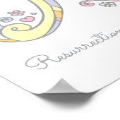 Een monogram kunst Anastasia meisjes naam poster (Hoek)