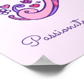 Een monogram kunst Ava meisjesnaam betekenis poste Poster (Hoek)