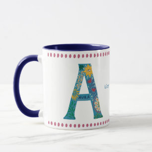 Een monogram Mok – Aura Edition   mystiek alfabet