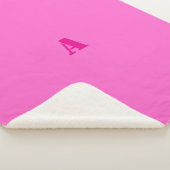 Een Monogram Roze Fleece Deken (3/4)