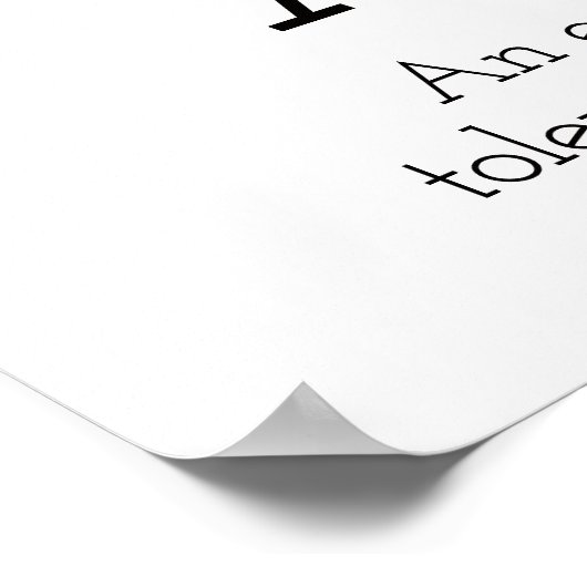 Een monogram tangle art Azalea, dat wil zeggen Poster (Hoek)