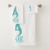 Een Monogrammus badkamerhanddoekset Bad Handdoek (Insitu)