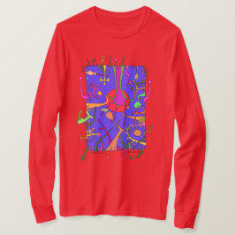 Een monster in het paradijs - draagbare kunst t-shirt