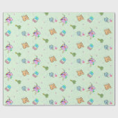 Een Monster Partij Cadeaupapier (Vlak)