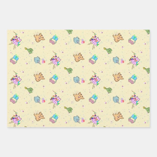 Een Monster Party Set Inpakpapier Vel (Voorkant 3)